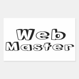 Pegatina Rectangular Adesivo WebMaster