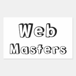 Pegatina Rectangular Adesivo WebMasters