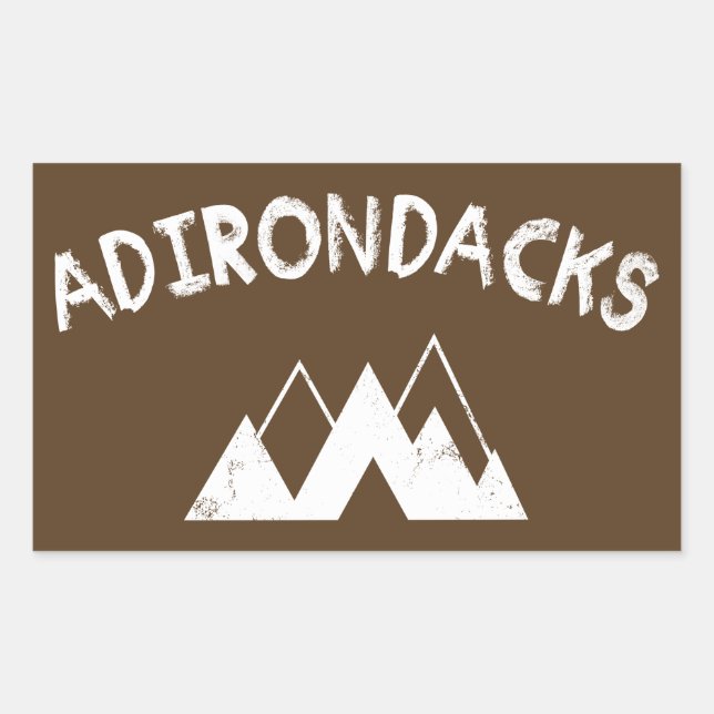 Pegatina Rectangular Adirondones (Anverso)