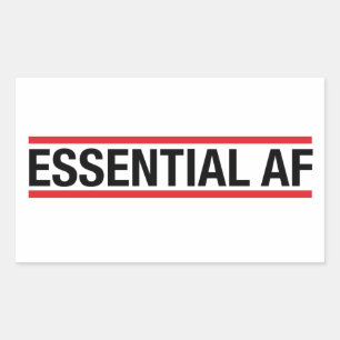Pegatina Rectangular AF esencial