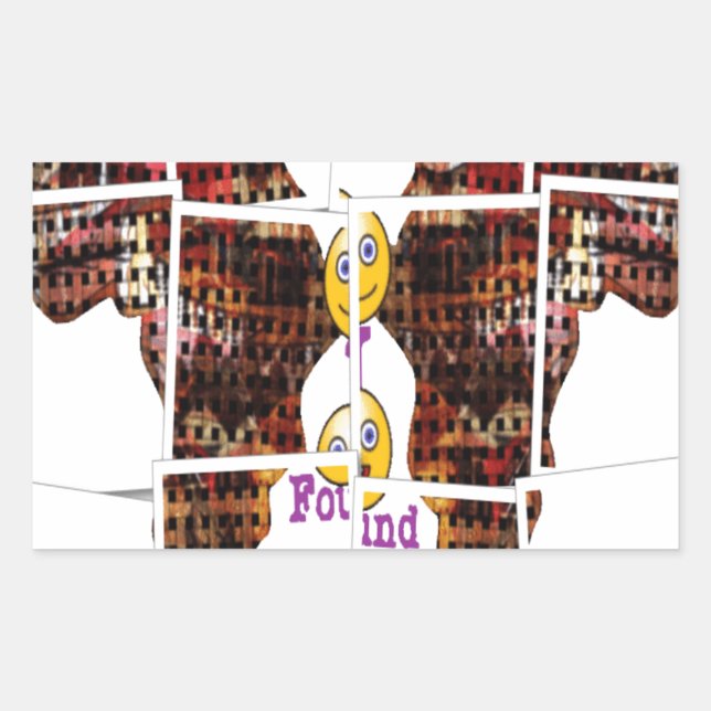 Pegatina Rectangular África es donde encontré amor (Anverso)