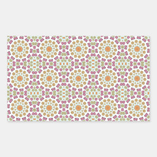 Pegatina Rectangular Aguas marinas