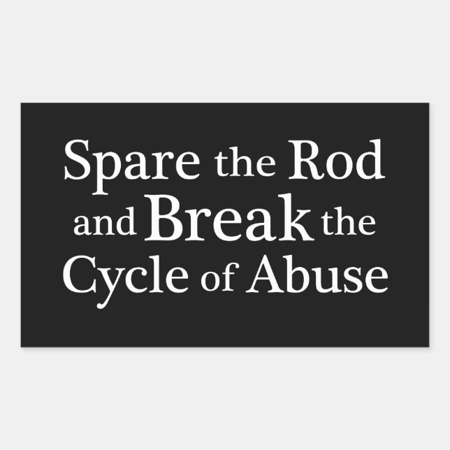 Pegatina Rectangular Ahorrar la Rod (Anverso)