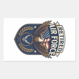 Pegatina Rectangular Air Force (USAF)