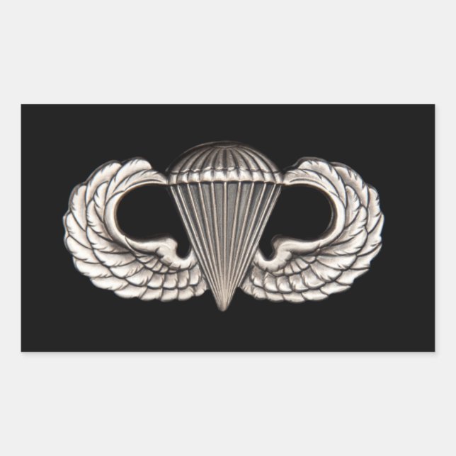 Pegatina Rectangular Airborne (Anverso)