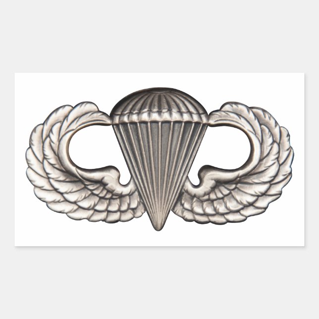 Pegatina Rectangular Airborne (Anverso)