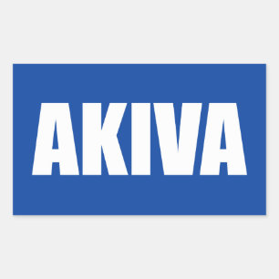 Pegatina Rectangular Akiva