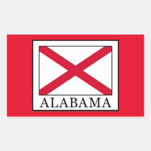 Pegatina Rectangular Alabama
