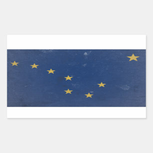 Pegatina Rectangular Alaska