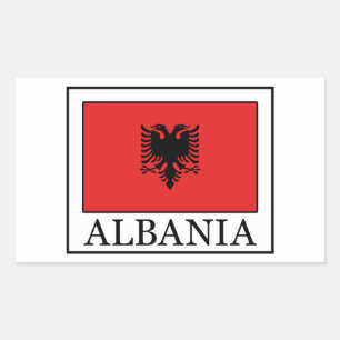 Pegatina Rectangular Albania