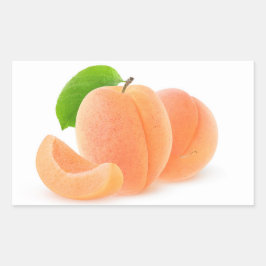 Pegatina Rectangular Albaricoques frescos