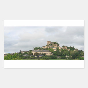 Pegatina Rectangular Aldea de Turenne en Francia
