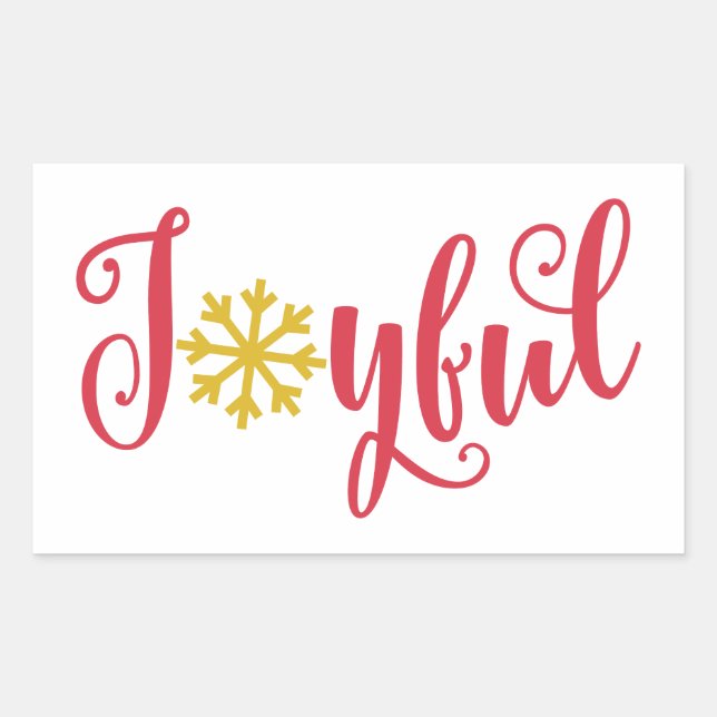 Pegatina Rectangular Alegre (Anverso)