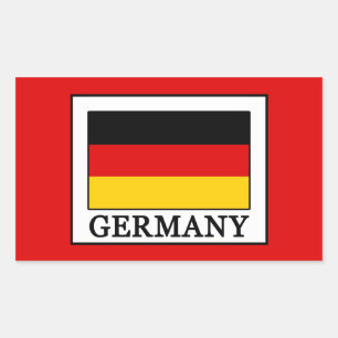 Pegatina Rectangular Alemania