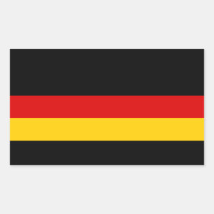Pegatina Rectangular Alemania - Bandera Nacional Alemana