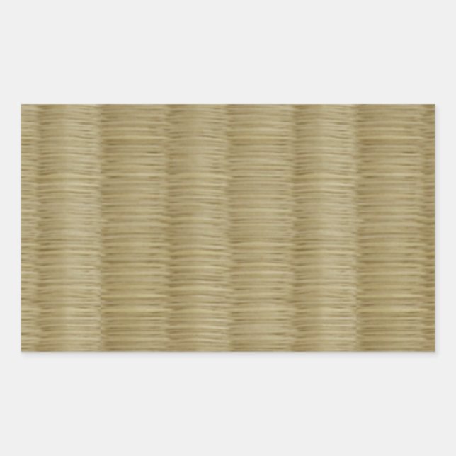 Pegatina Rectangular Alfombra de tatami 畳 2 (Anverso)