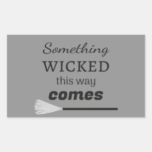 Pegatina Rectangular Algo Malintencionado Así Viene