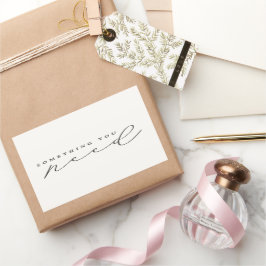 Pegatina Rectangular Algo que necesitas Navidades/regalo de Navidades