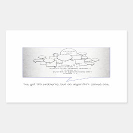 Pegatina Rectangular Algoritmo divertido