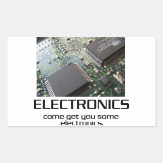 Pegatina Rectangular Algunos Electrónicos.