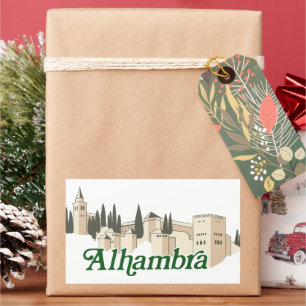 Pegatina Rectangular Alhambra