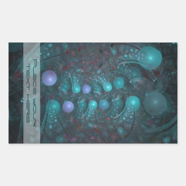 Pegatina Rectangular Alien Skin 001 (Anverso)