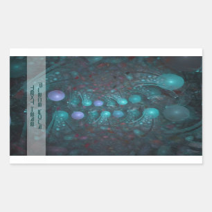 Pegatina Rectangular Alien Skin 001