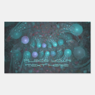 Pegatina Rectangular Alien Skin 001