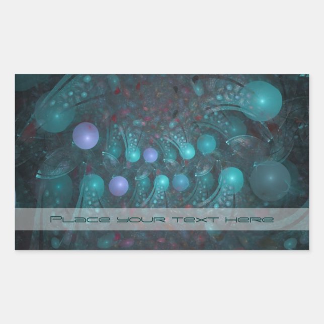Pegatina Rectangular Alien Skin 001 (Anverso)