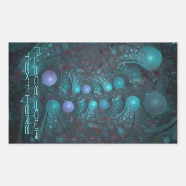 Pegatina Rectangular Alien Skin 001 (Anverso)