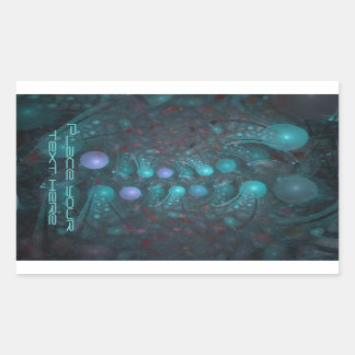 Pegatina Rectangular Alien Skin 001