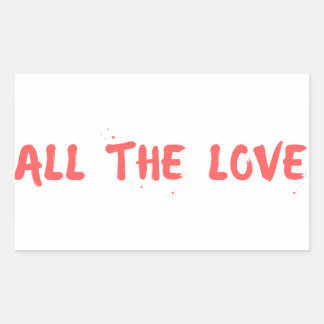 Pegatina Rectangular "All Love" - Harry Styles