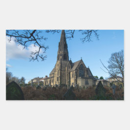 Pegatina Rectangular All Saints Church, Salterhebble