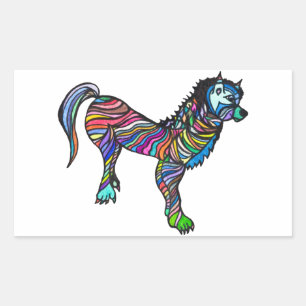 Pegatina Rectangular Allan