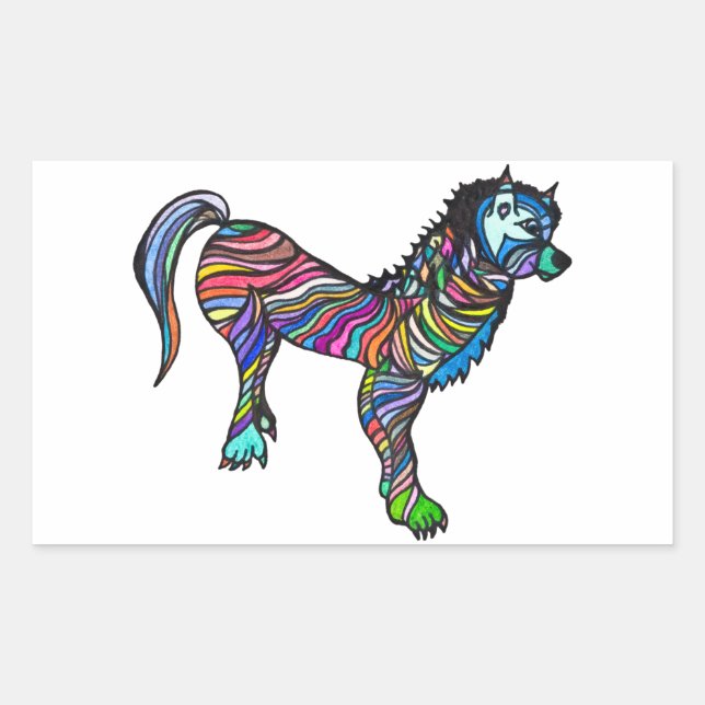 Pegatina Rectangular Allan (Anverso)