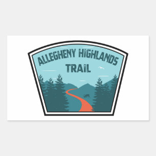 Pegatina Rectangular Allegheny Highlands Trail