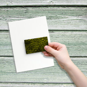 Pegatina Rectangular Alligator Gold Color Faux Leather