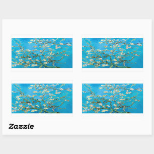 Pegatina Rectangular Almond Blossom Vincent Van Gogh