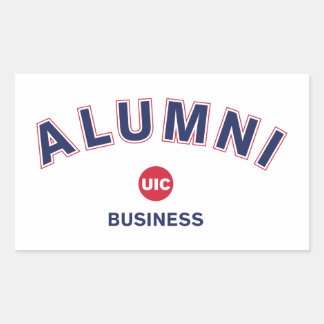 Pegatina Rectangular Alumnos de negocios de la UIC