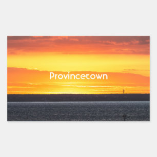 Pegatina Rectangular Amanecer en Provincetown