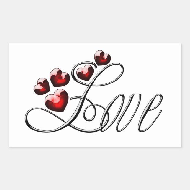 Pegatina Rectangular Amar (Anverso)