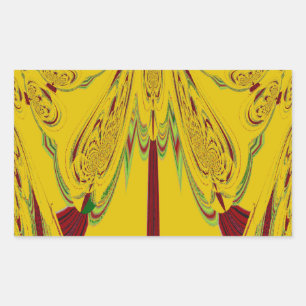 Pegatina Rectangular Amarillo
