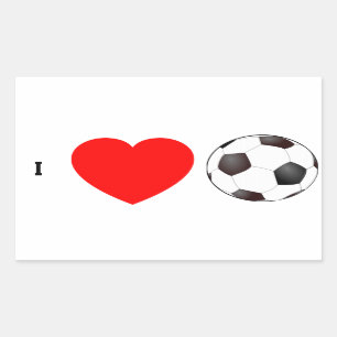 PEGATINA RECTANGULAR AME EL FÚTBOL