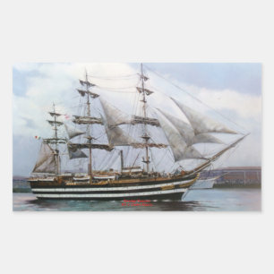 Pegatina Rectangular Amerigo Vespucci