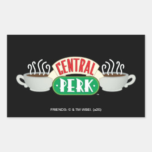 Pegatina Rectangular AMIGOS™   Logotipo Central Perk