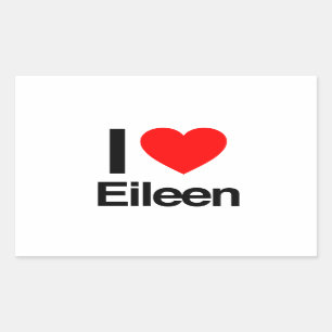 Pegatina Rectangular amo a eileen
