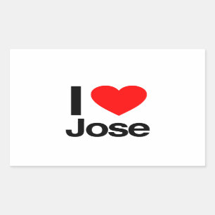 Pegatina Rectangular amo a jose