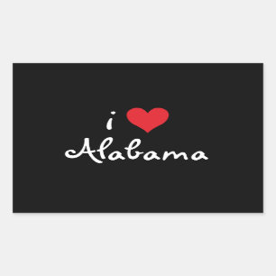 Pegatina Rectangular Amo Alabama