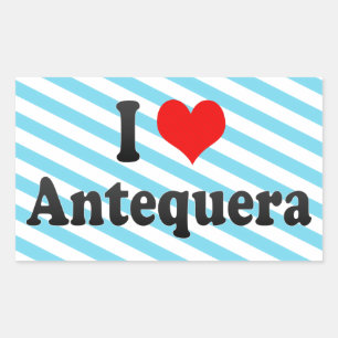 Pegatina Rectangular Amo Antequera, España