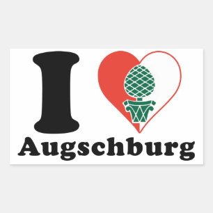Pegatina Rectangular Amo Augschburg